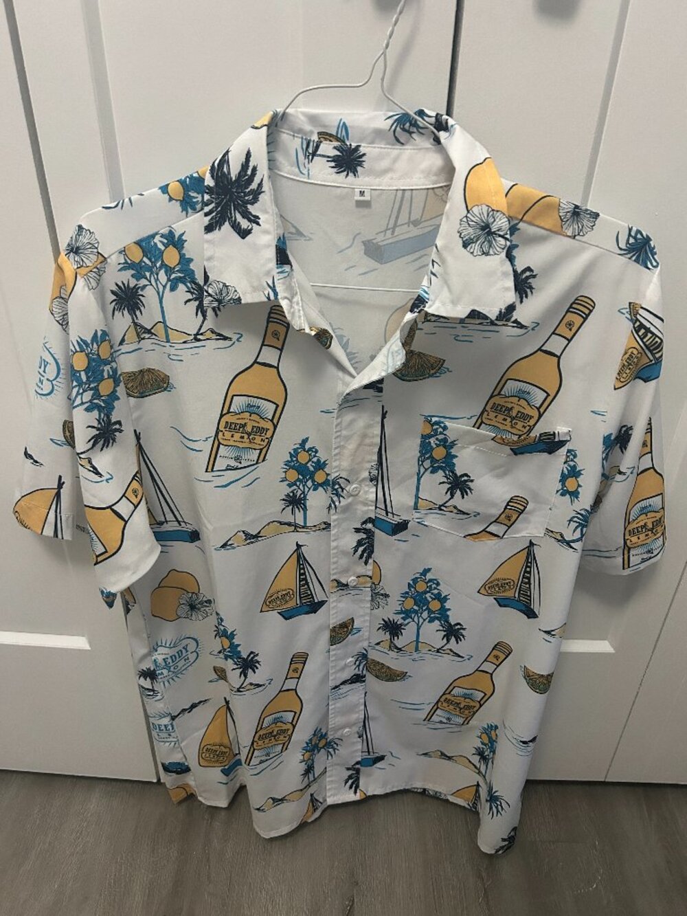 Deep Eddy Vodka Hawaiian Shirt - Men's Size Medium
